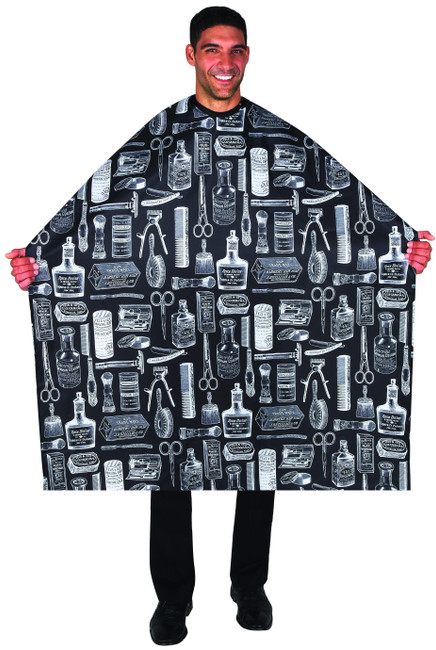 Betty Dain Vintage Barber Cutting Cape in Black