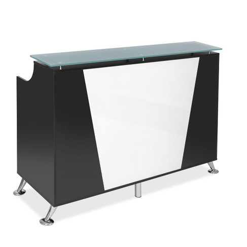 Tavola Reception Desk in Black - 5 Ft.