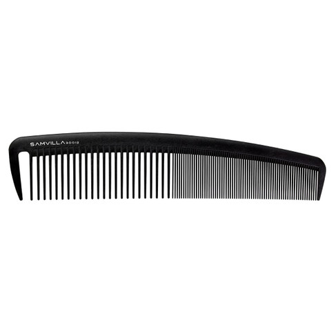 Sam Villa Signature Series Wide Cutting Comb - Black 6 Pack