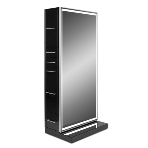 Genesis Single-Sided LED Styling Station with Full-Length Mirror