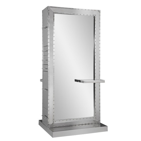 Genesis Ultra Double Sided Styling Station in Matte Stainless Steel with Optional Shelf