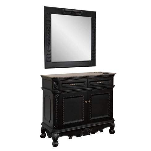 Charleston Styling Station in Black