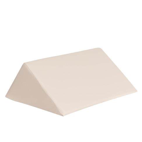 Triangle Bolster in Beige shown from an angle