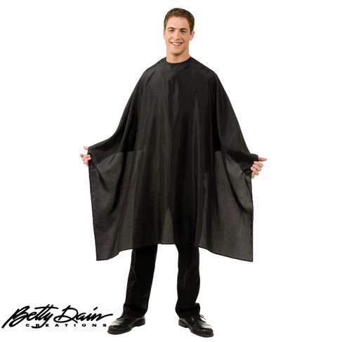 Betty Dain Supersize Styling Cape in Black with Snap Closure