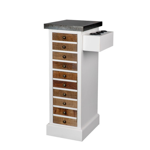 Bradham Styling Station in Distressed White