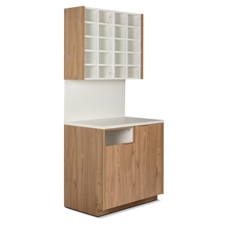 Modera Color Bar Cabinet Set with Color Storage Cubes & Bin Opening