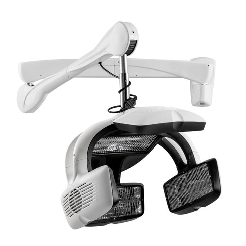 Capelli Infrared Hair Color Processor in White with Wall Arm by Minerva - Made in Italy