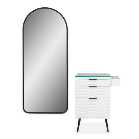 Akamu Styling Station with Black Mirror