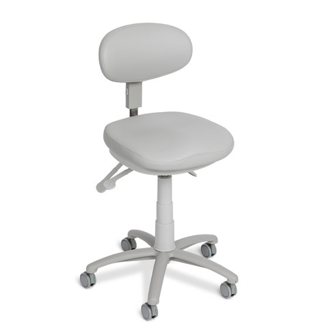 Soma Medical Spa Technician Chair shown in gray from three-quarter view