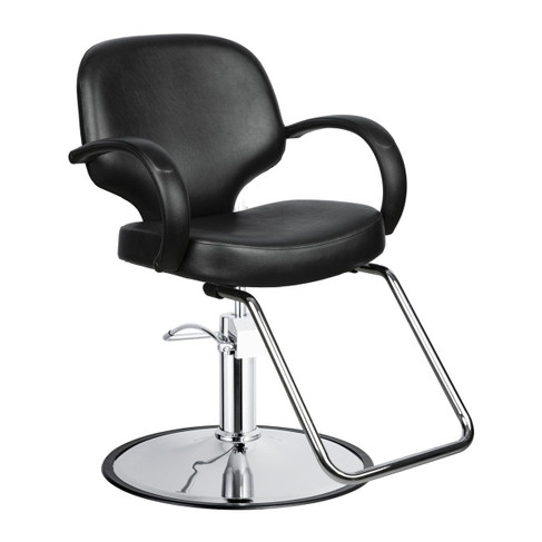 Virage Salon Styling Chair in Black - Round
