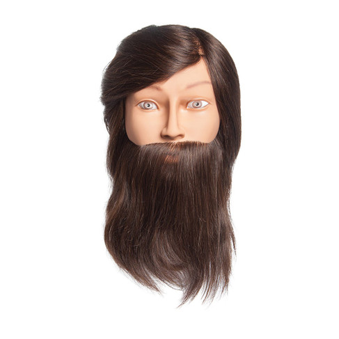 Aiden Bearded Mannequin Head 100% Human Hair