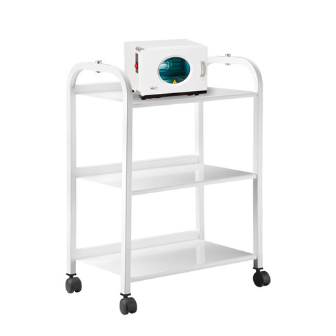 Equipro TM-3 Standard Skin Care Mobile Cart with Mini Hot-Cabi UV Sanitizer & Towel Warmer