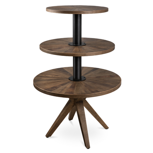 Rabun Multi-Tiered Retail Display in Reclaimed Wood