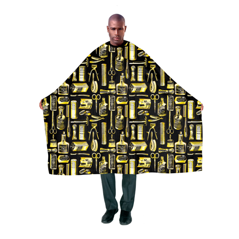 Betty Dain Vintage Gold Styling Cape in Gold/Black