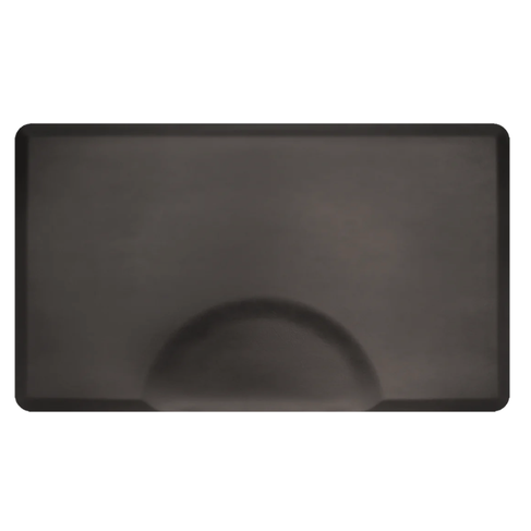 Smart Step Tough Guy Rectangle Mat 5' x 3' With Round Cut-Out - Black